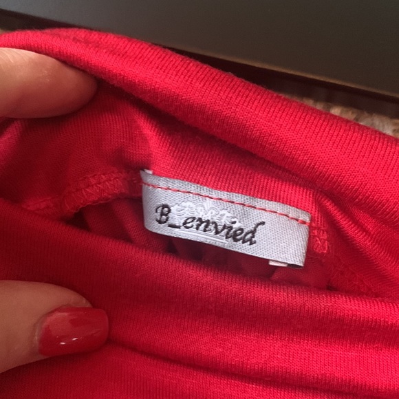 🌺 2 for $23 🌺 Red Maxi Skirt with Fold-Over Waist - Picture 7 of 8